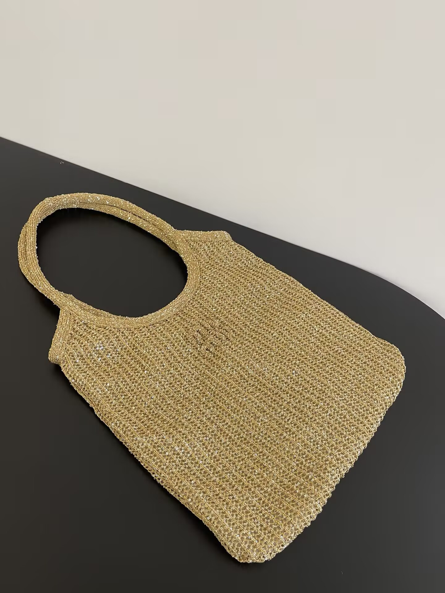 Miu Miu IVY Sequin Mesh Bag 40x35cm