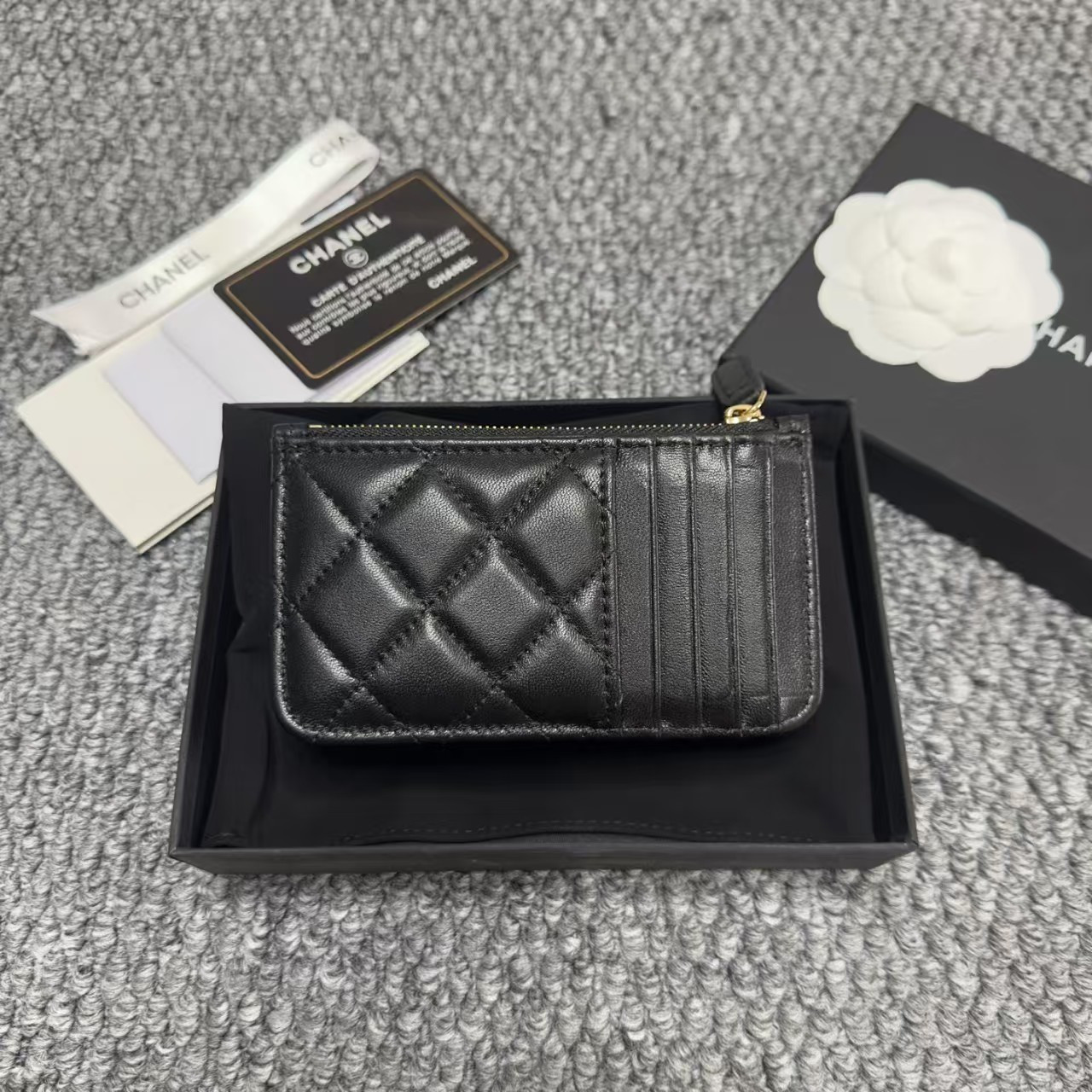 Chanel Classic Quilted Card Holder/Coin Purse