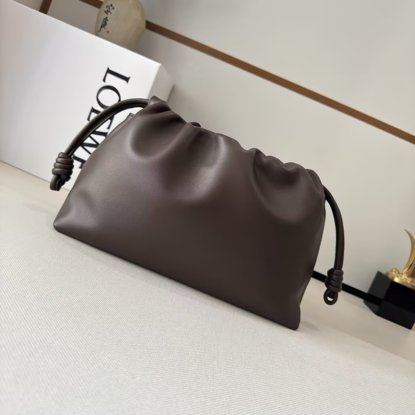 LOEWE Medium Flamenco purse in mellow nappa lambskin 30x10.5x20cm