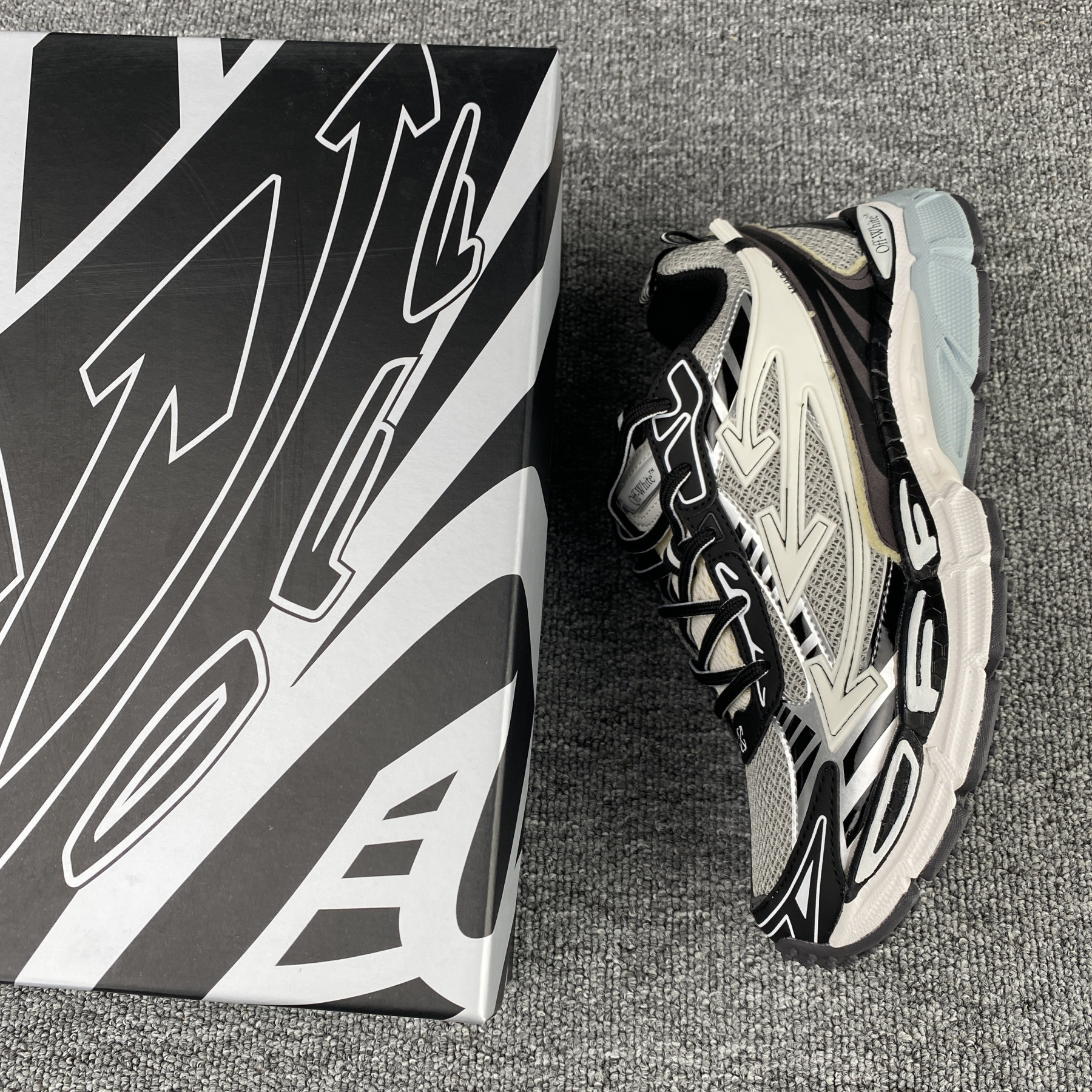 UA Off-White "BE RIGHT BACK"