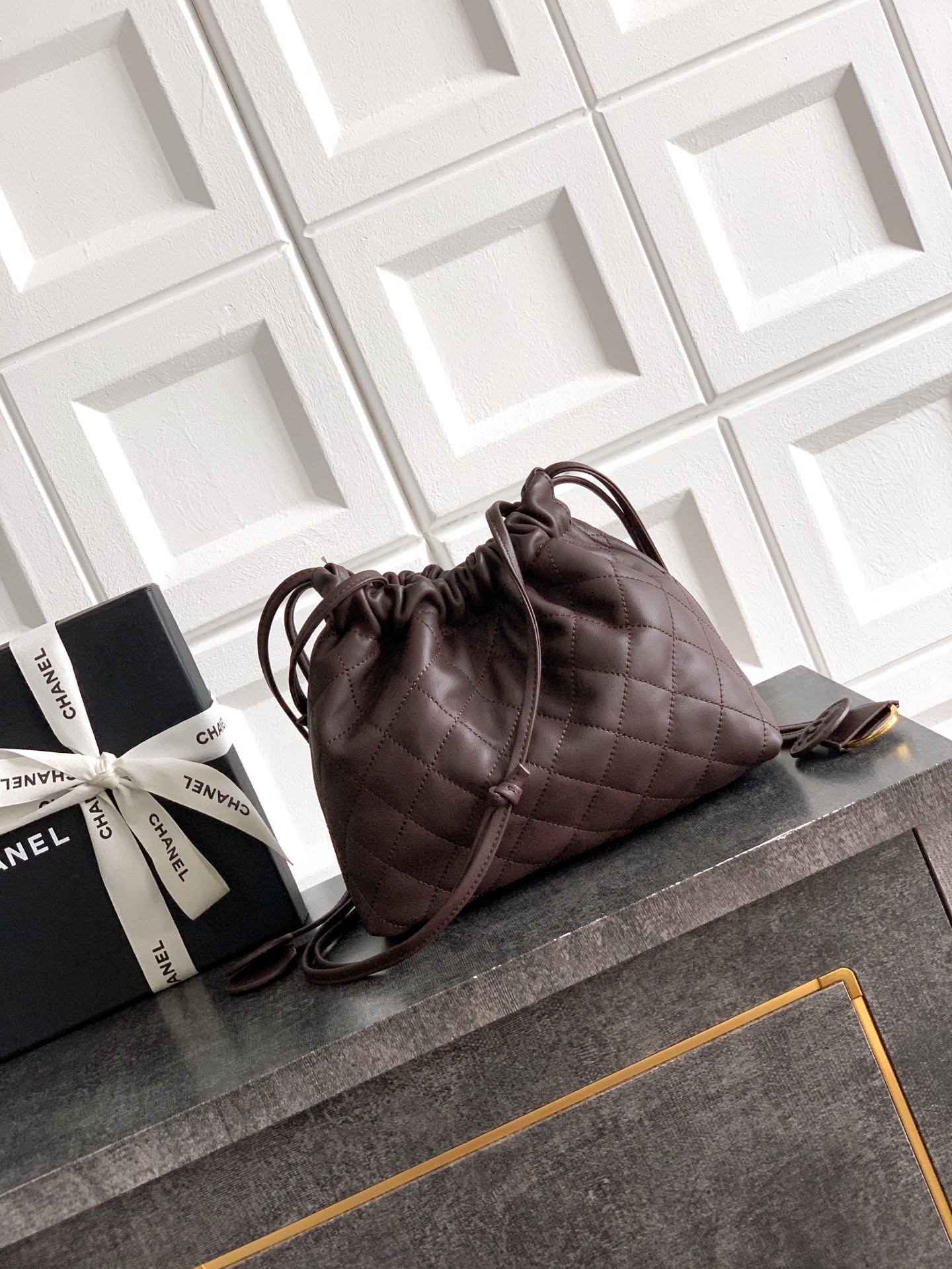 Chanel Clutch with Leather Strap AP5227 17x22x8cm