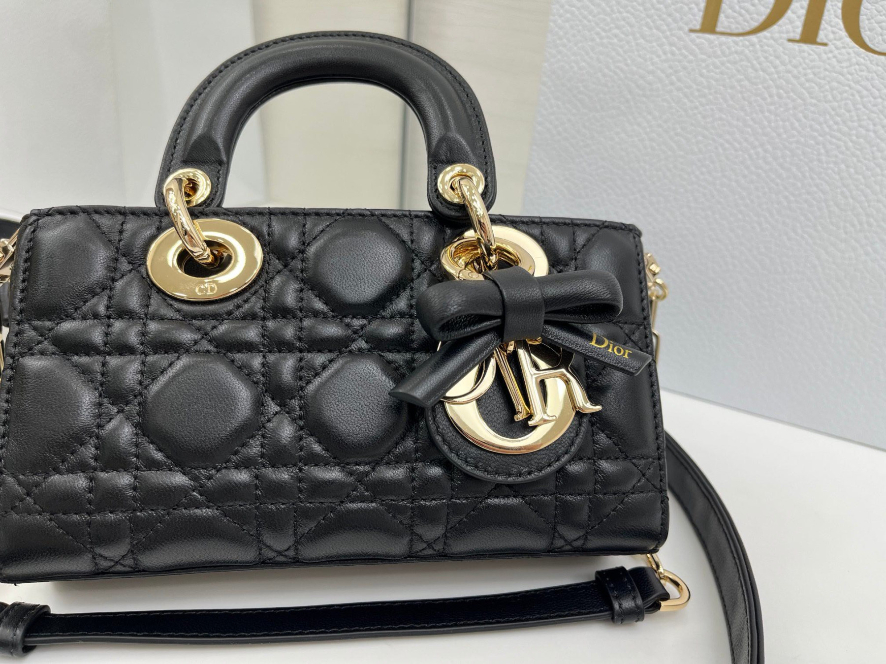 Dior Mini Lady D-Joy Bag 19x10.5x5.5cm