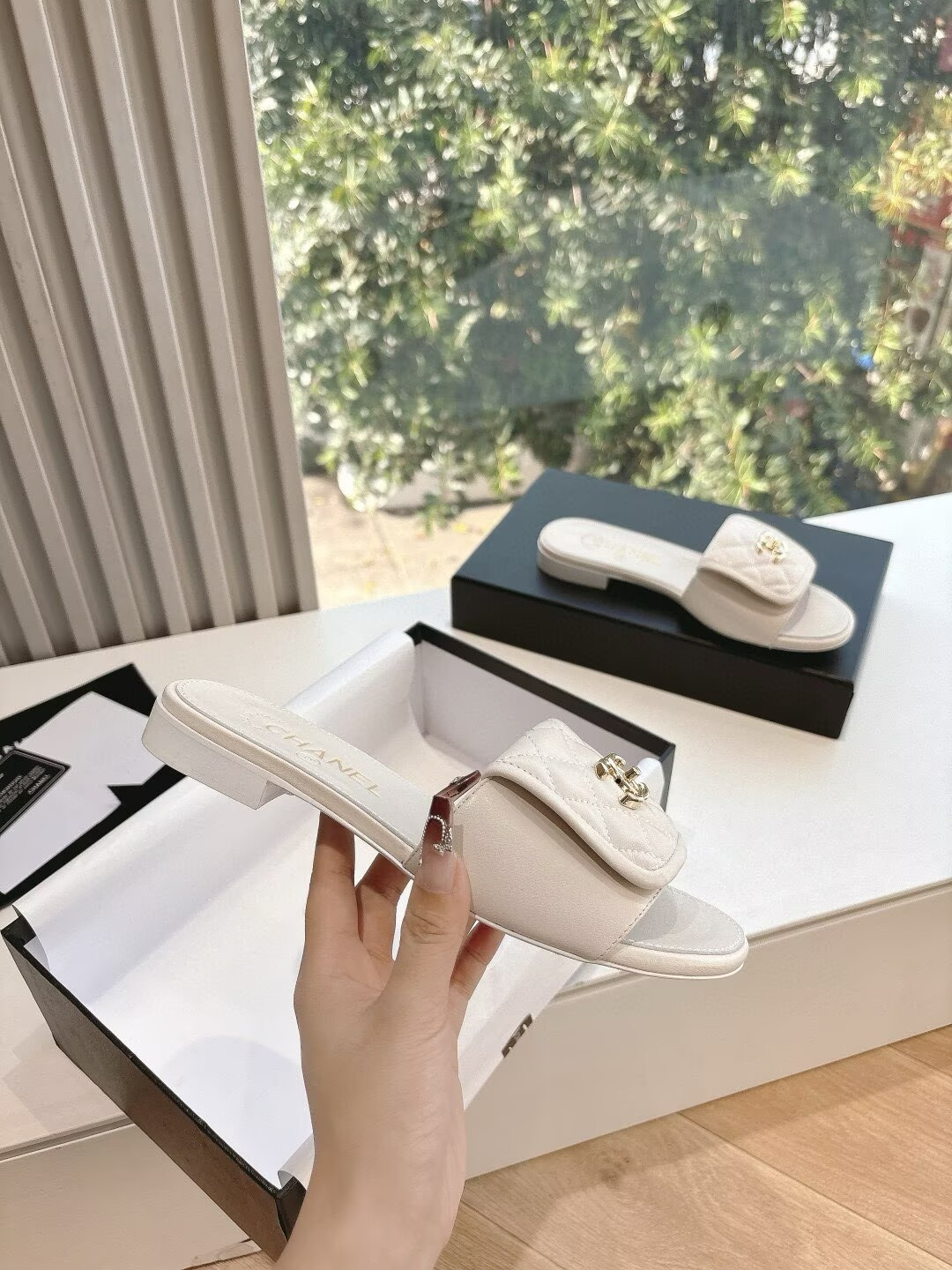 UA Chanel Slippers