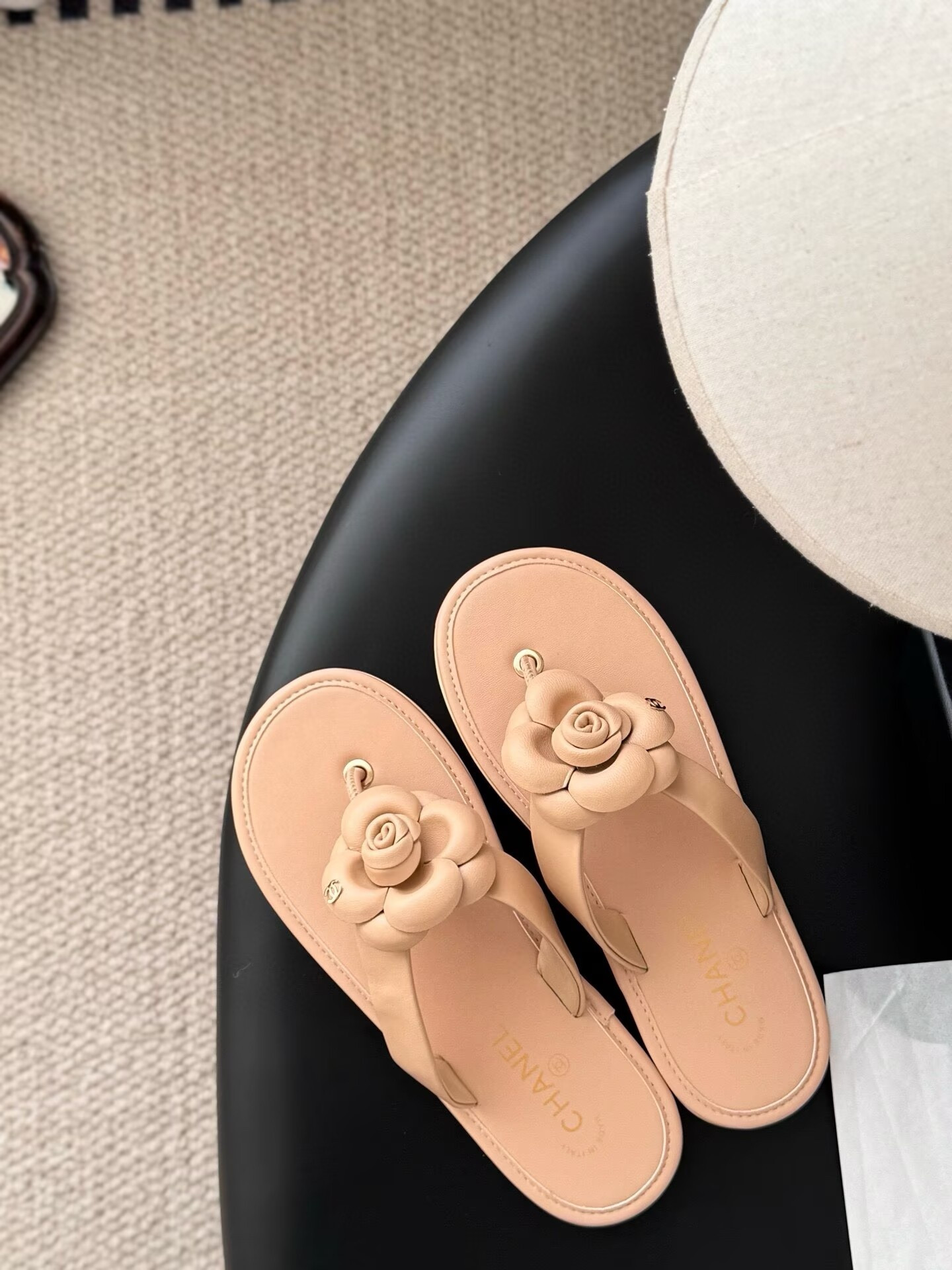 UA Chanel Thongs Slides