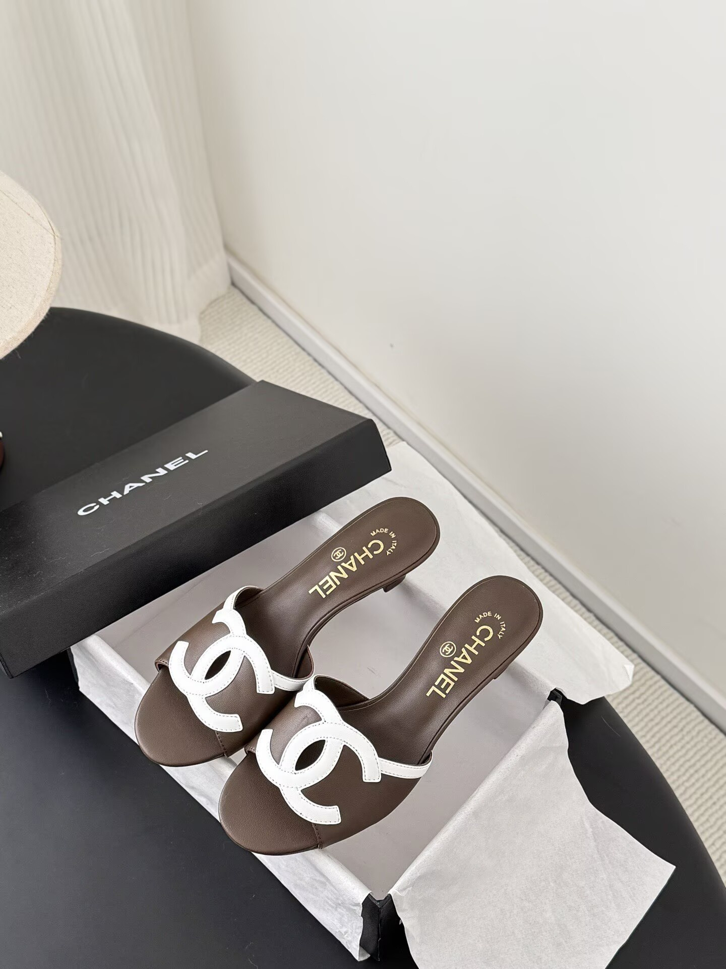 UA Chanel Sandals 4.5cm Heel