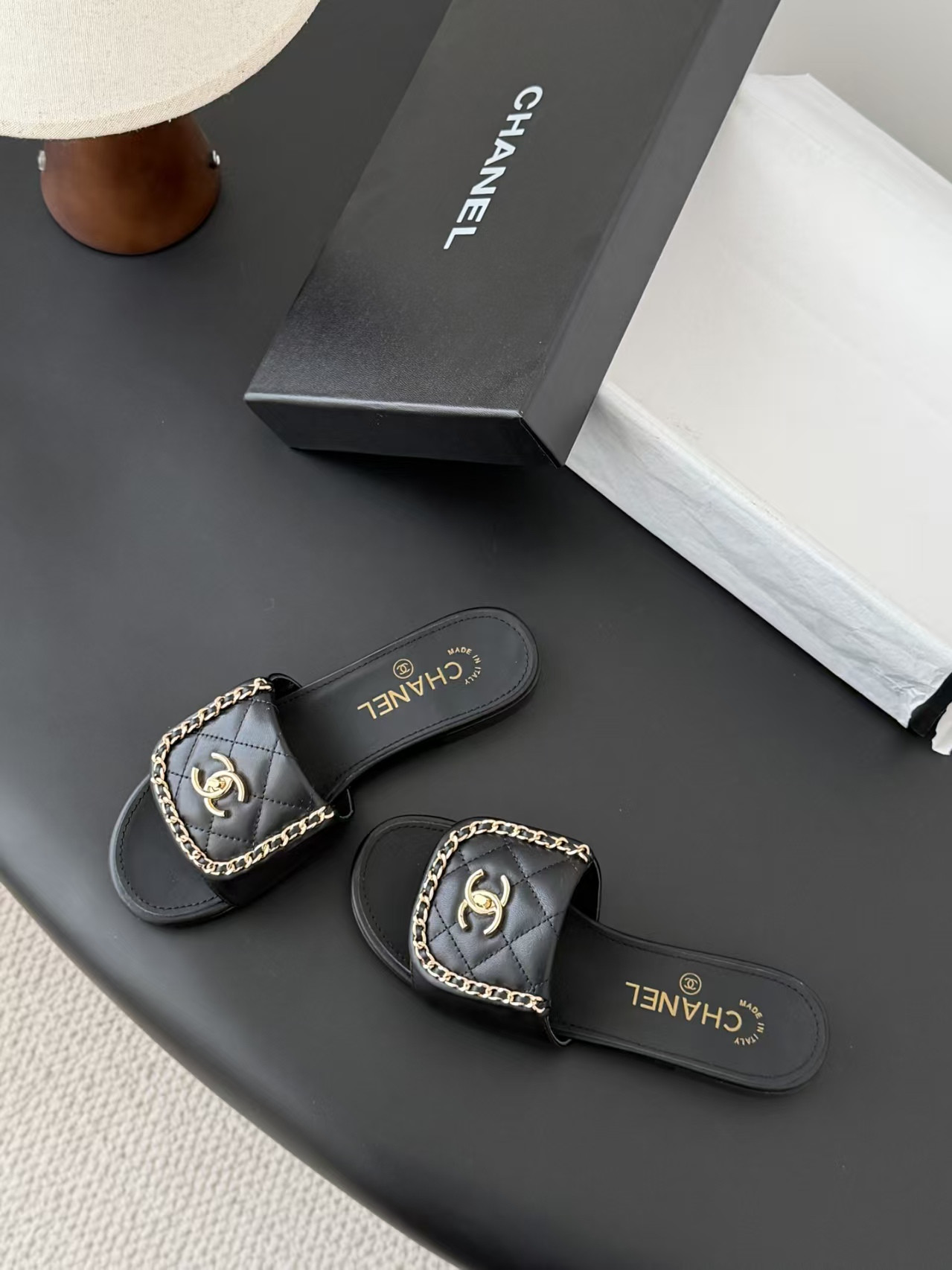 UA Chanel Slippers