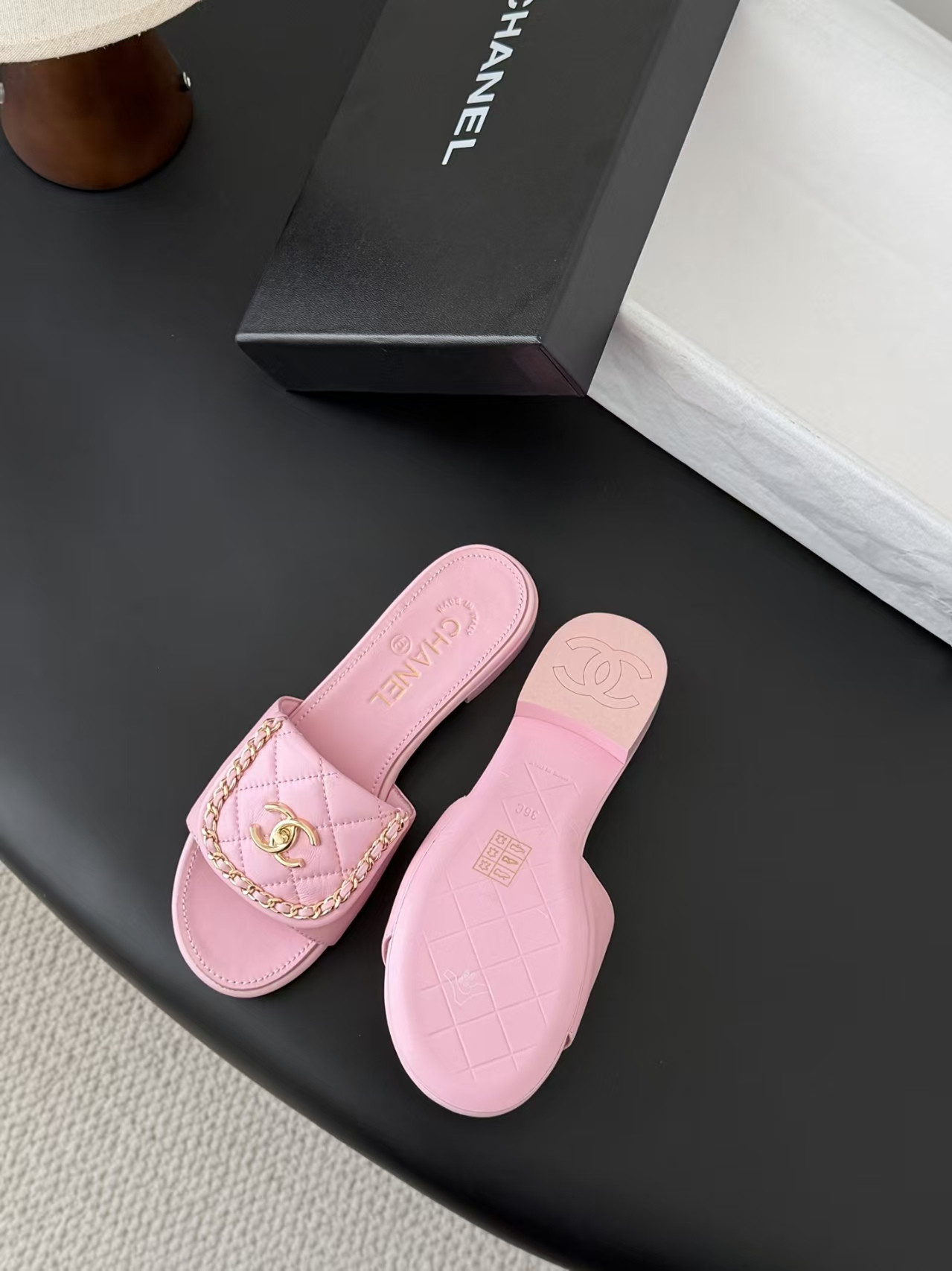 UA Chanel Slippers