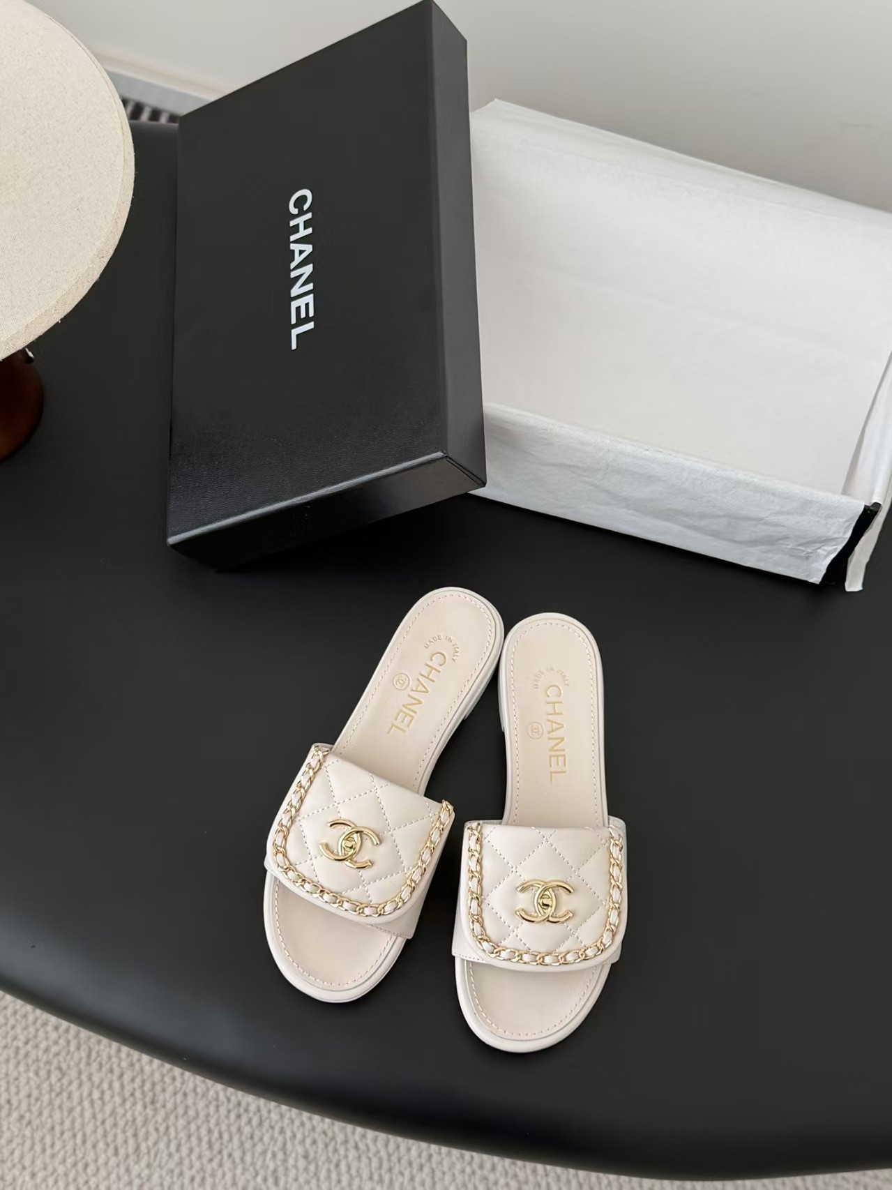UA Chanel Slippers