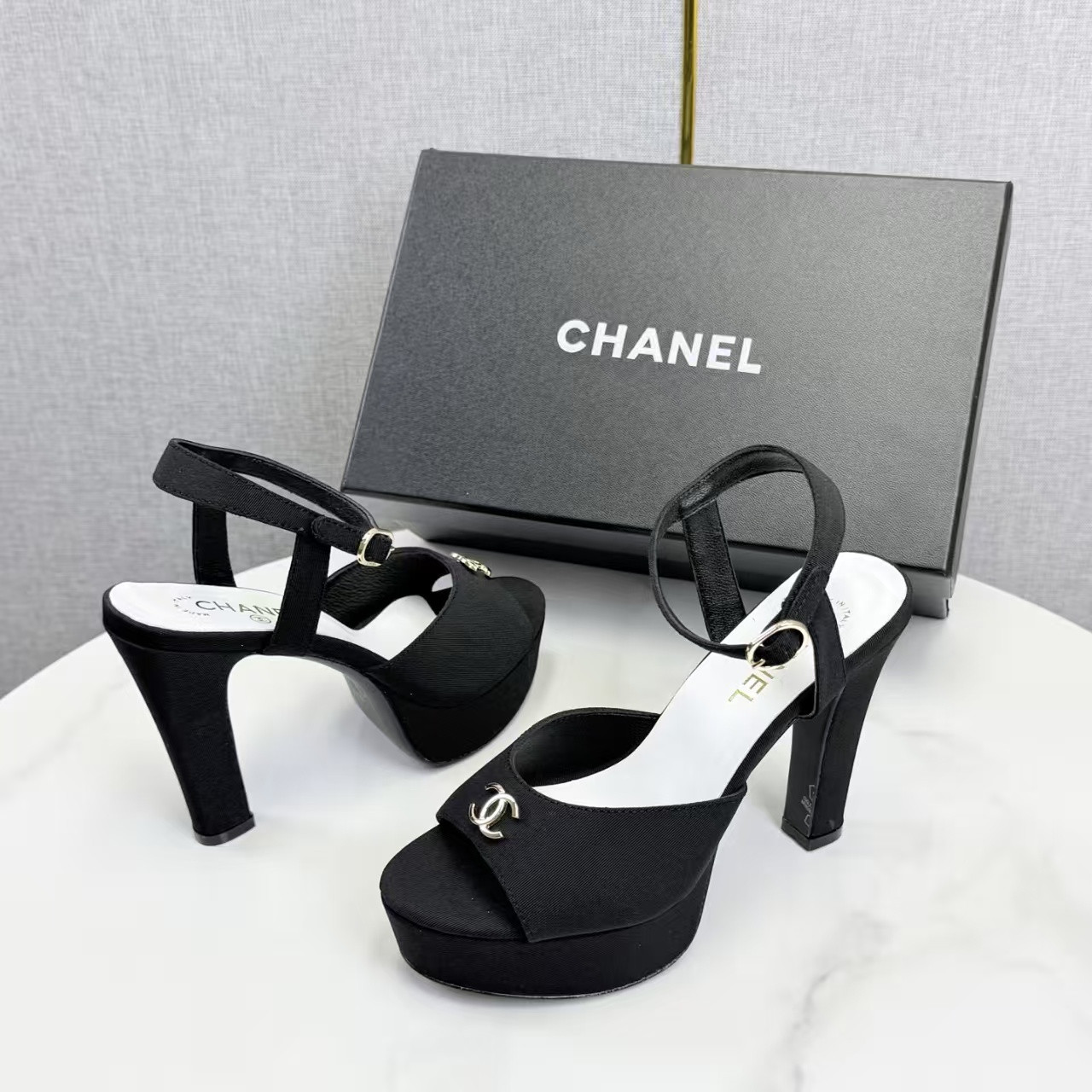 UA Chanel Sandals 11cm Heel