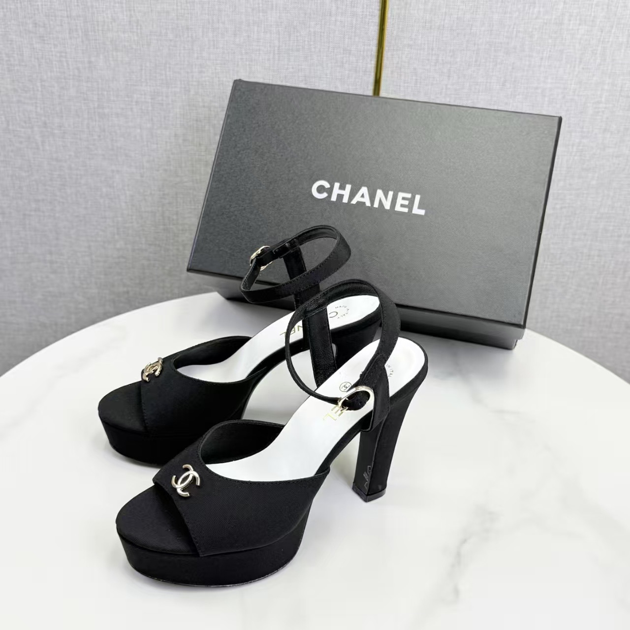 UA Chanel Sandals 11cm Heel