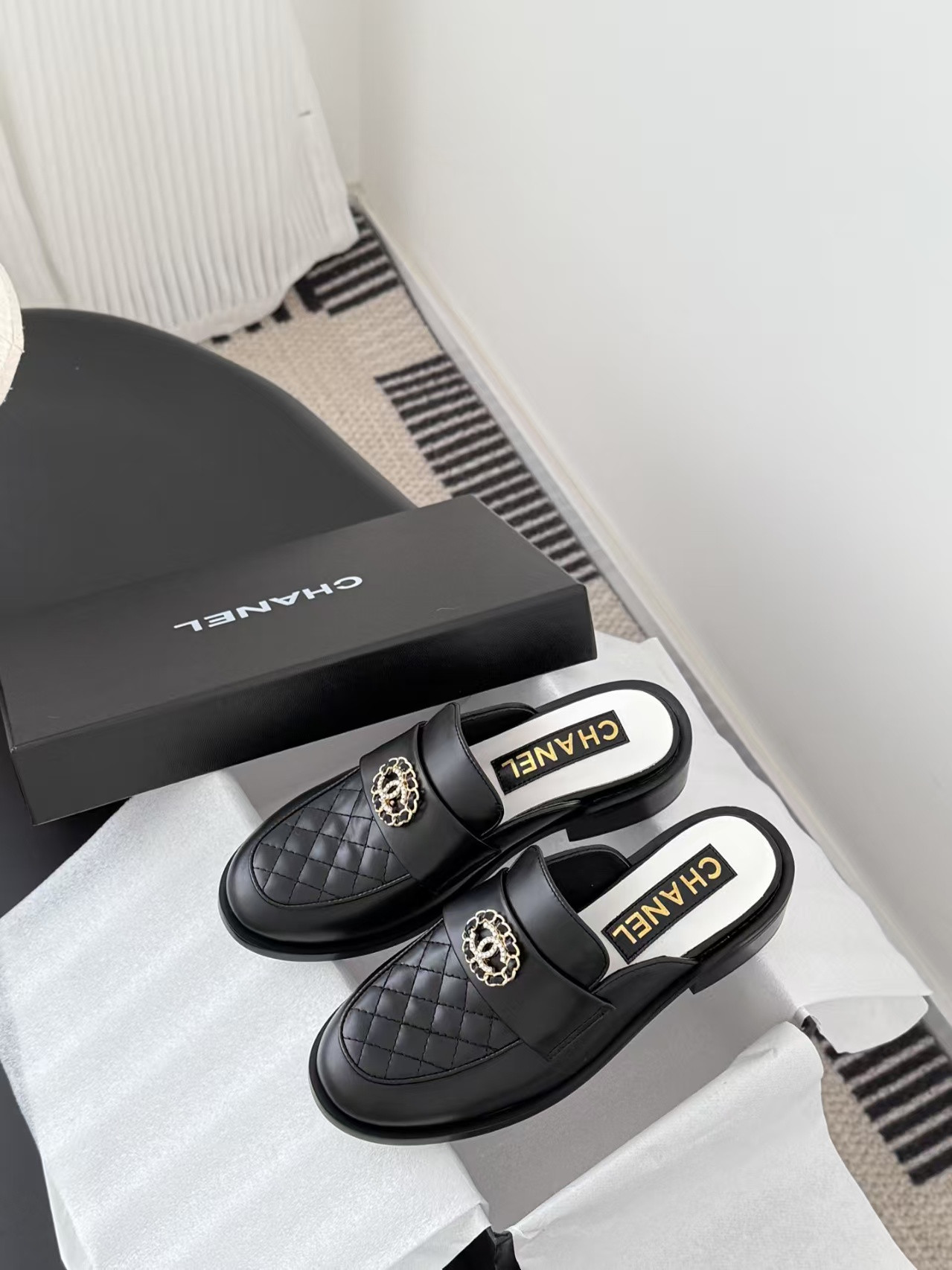 UA Chanel Mules