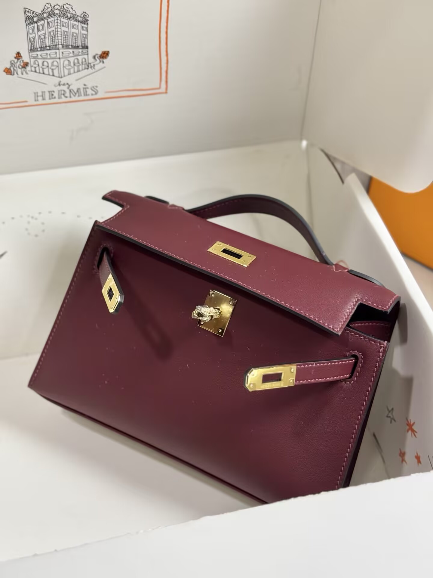 Hermès Kelly Mini Swift 22 22×7×13CM