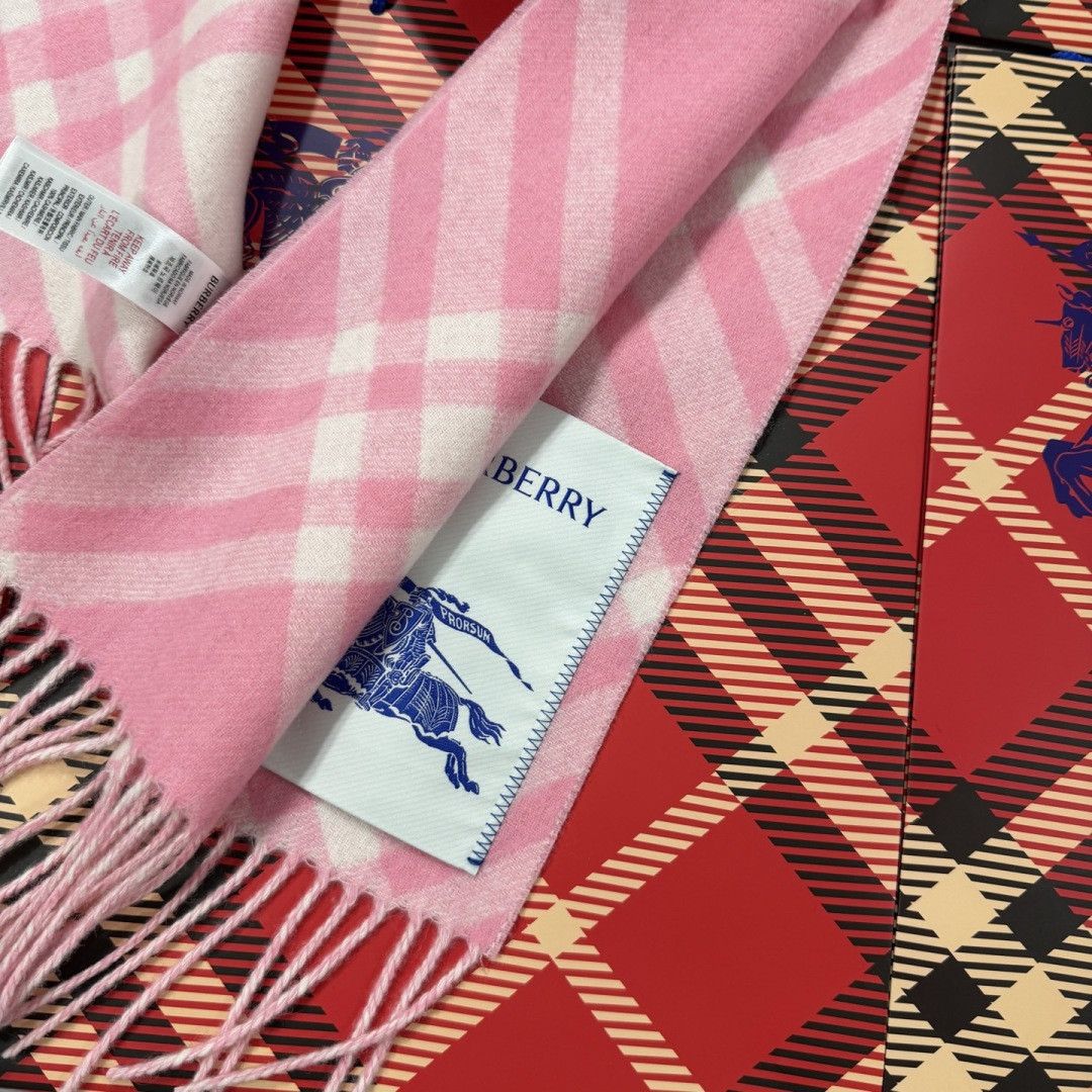 Bv*b*rry scarf 30x180cm 100% cashmere