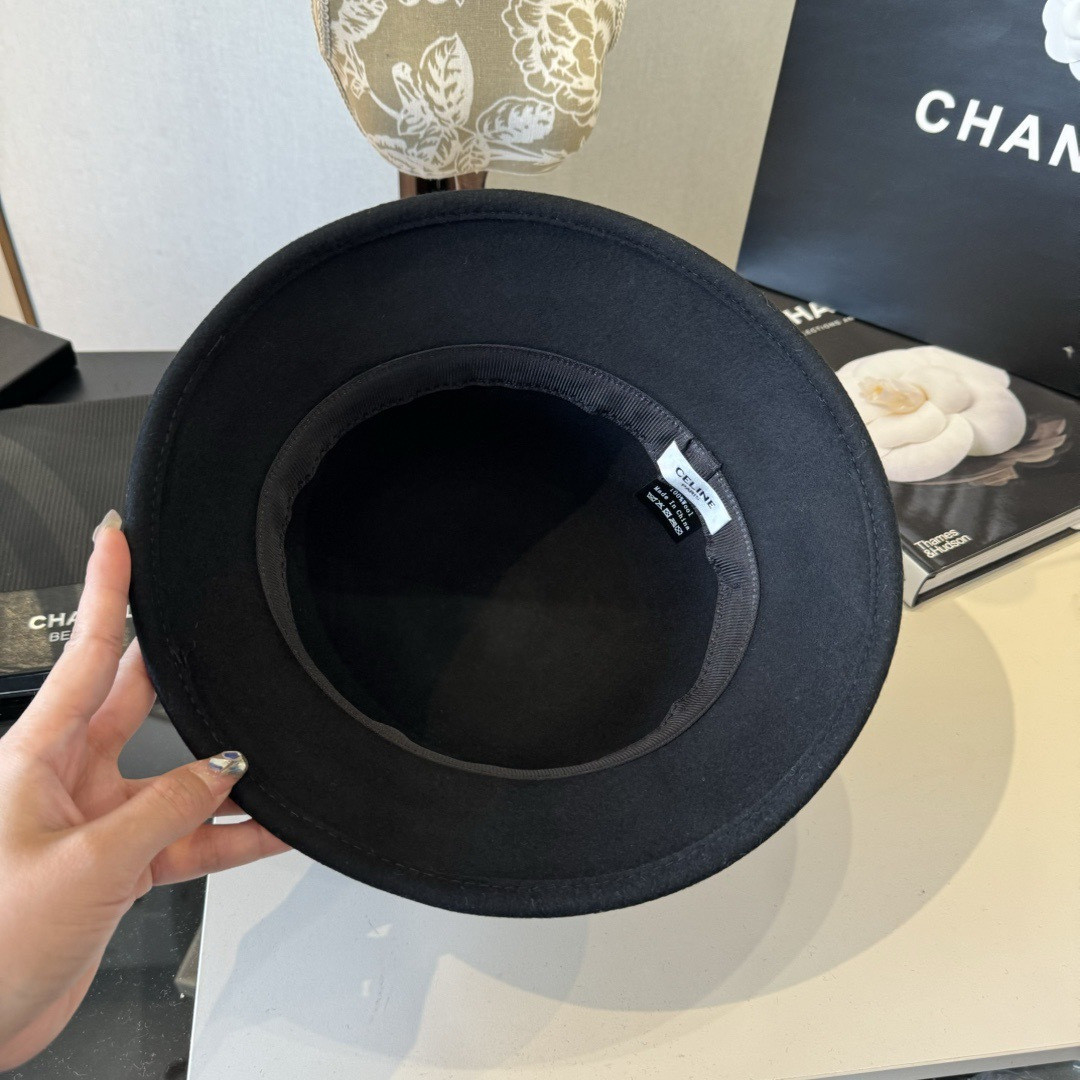 Ce1i*e bucket hat 100% wool 57cm head circumference