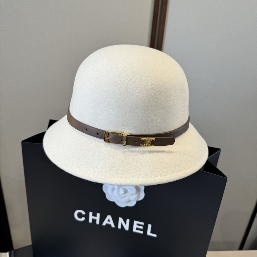 Ce1i*e bucket hat 100% wool 57cm head circumference