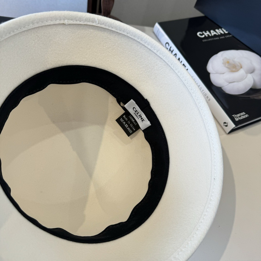 Ce1i*e bucket hat 100% wool 57cm head circumference