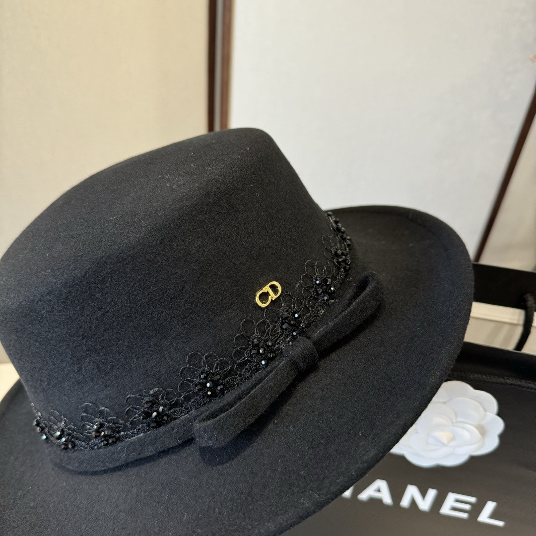 D10r wool felt hat 57cm head circumference