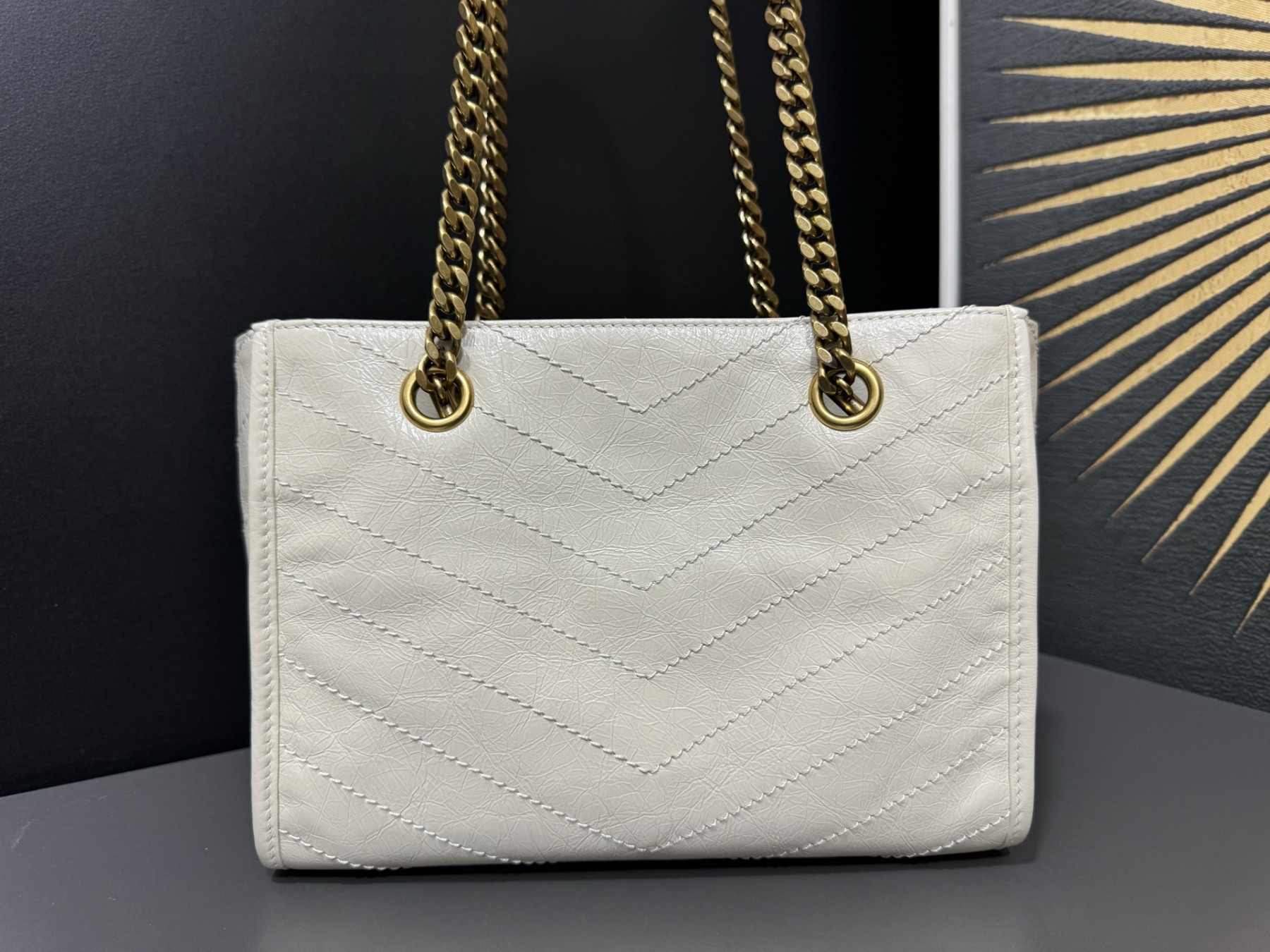 YSL NIKI Small Shopping in Vintage Leather 25x19x10cm