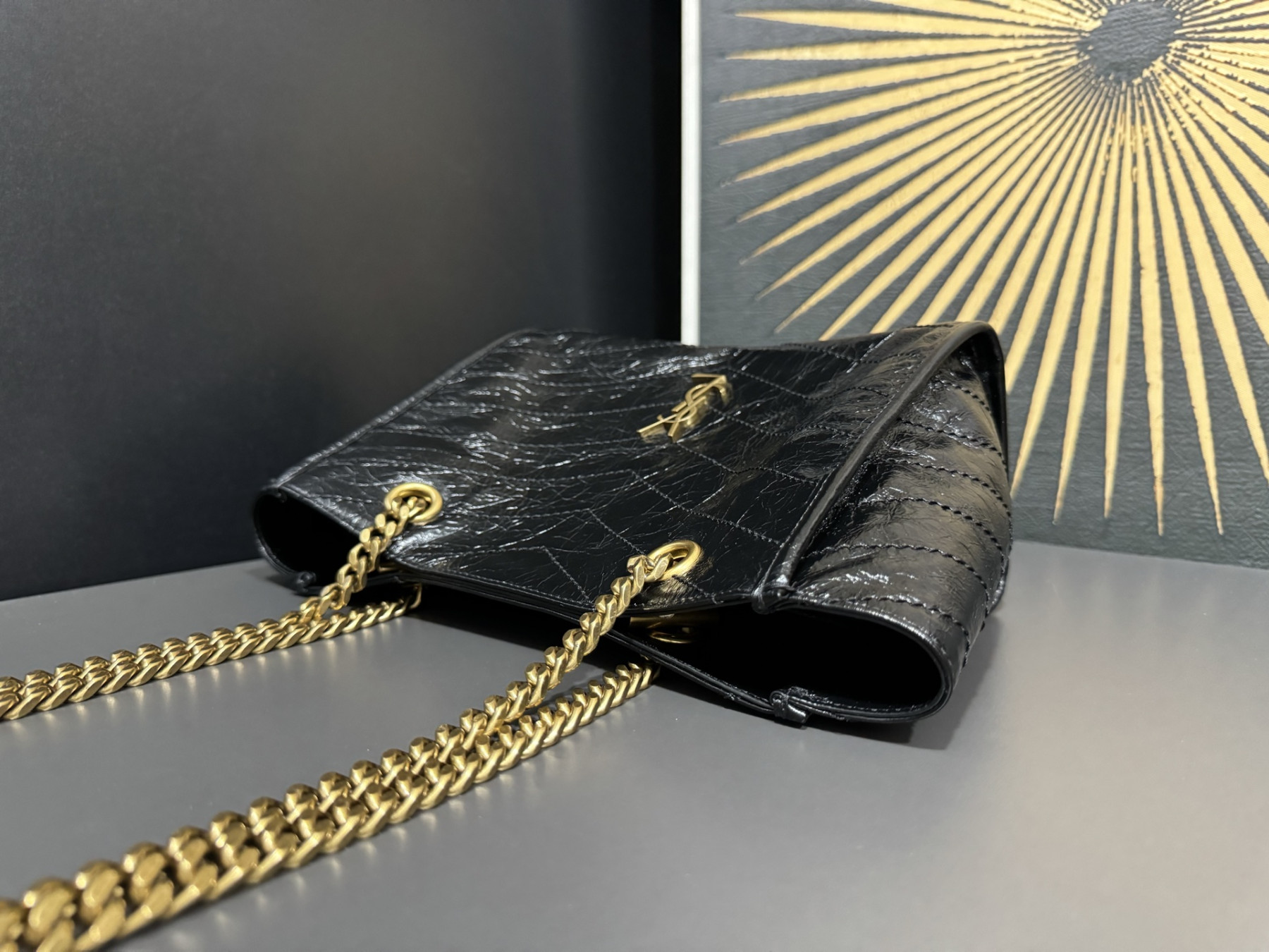 YSL NIKI Small Shopping in Vintage Leather 25x19x10cm