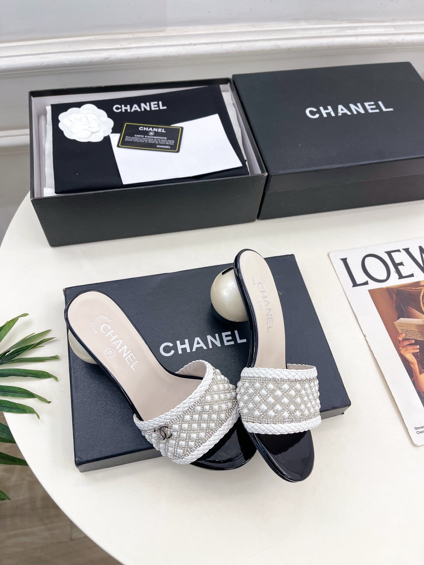 UA Chanel Slides 6.5cm Heel