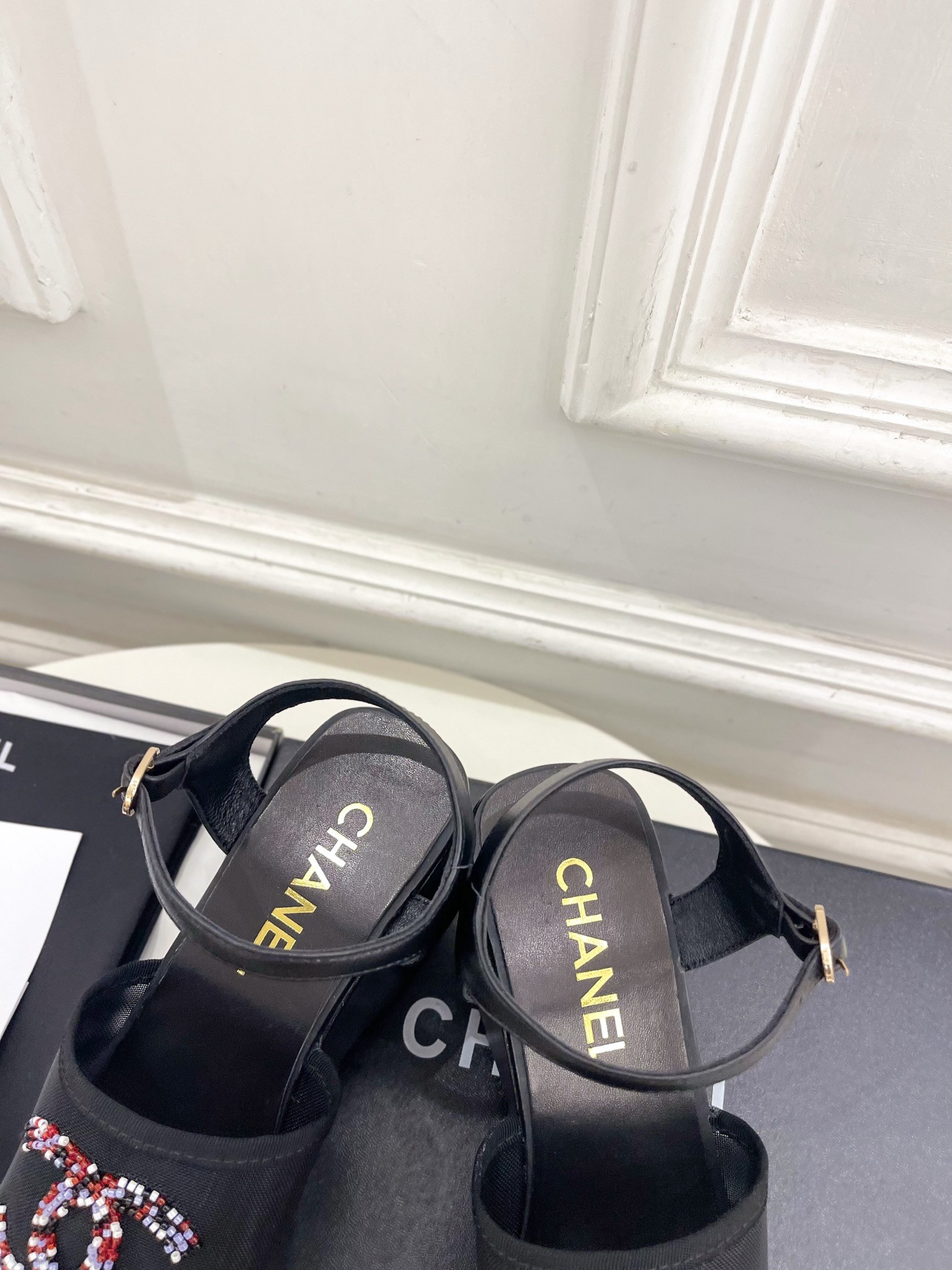 UA Chanel Sandals 9.5cm Heel