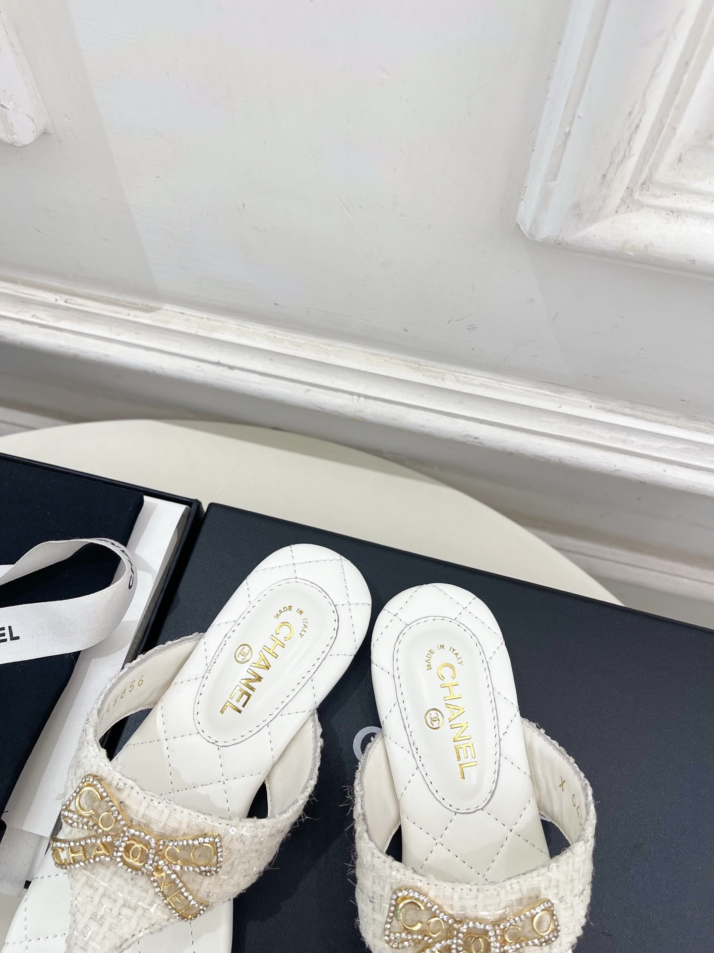 UA Chanel Thongs Sandals