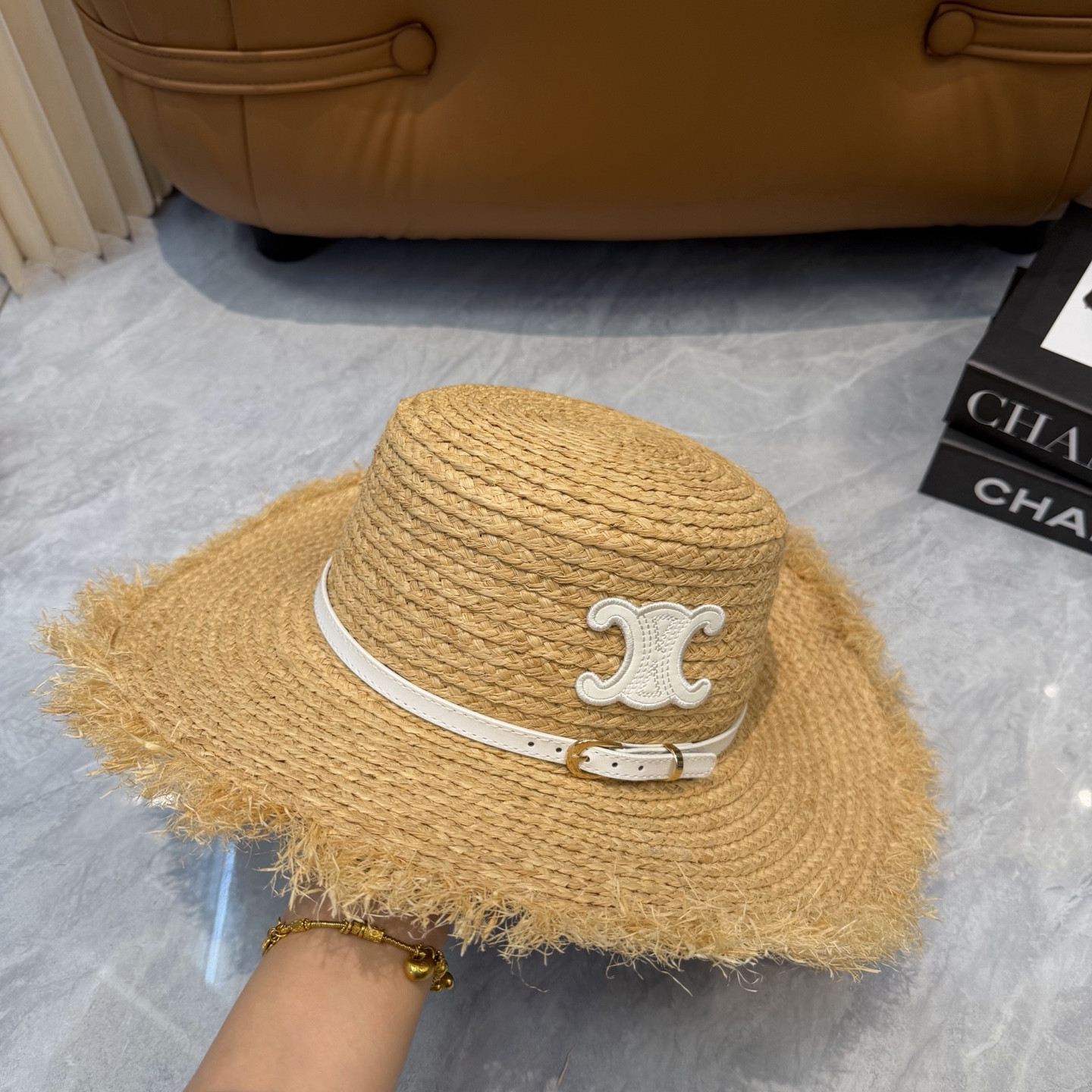 Ce1i*e straw hat