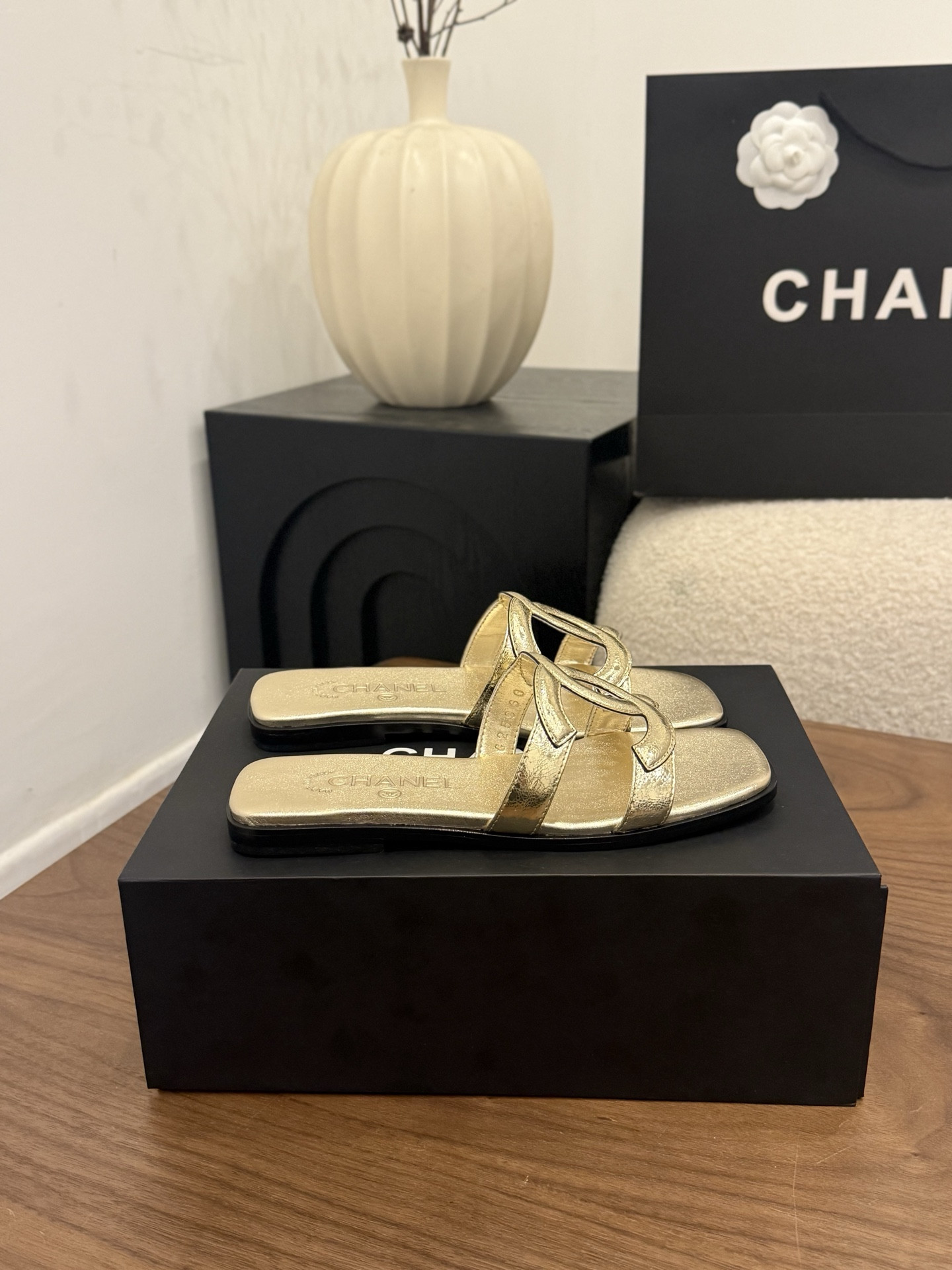 UA Chanel Honey Slippers