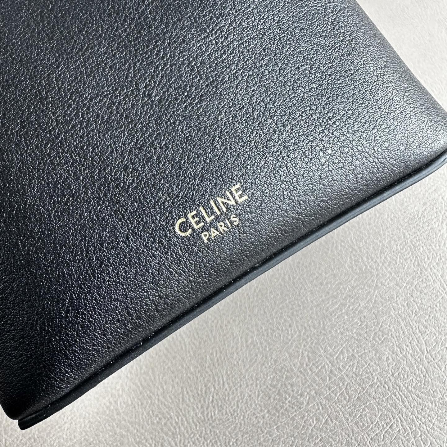 CELINE SMALL TRIOMPHE FRAME IN SUPPLE CALFSKIN 12.5x12.5x12.5cm