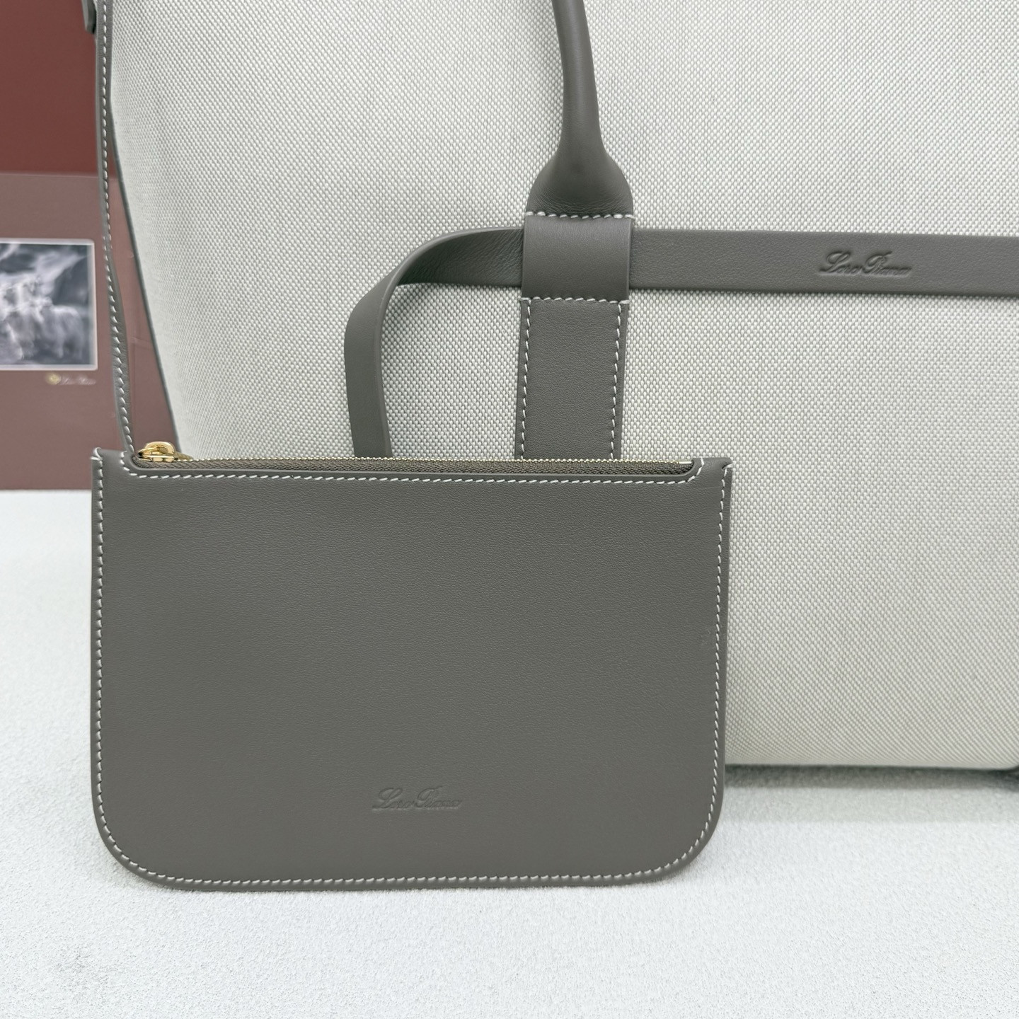 Loro Piana Large Ghiera Shopper 40x26x18cm