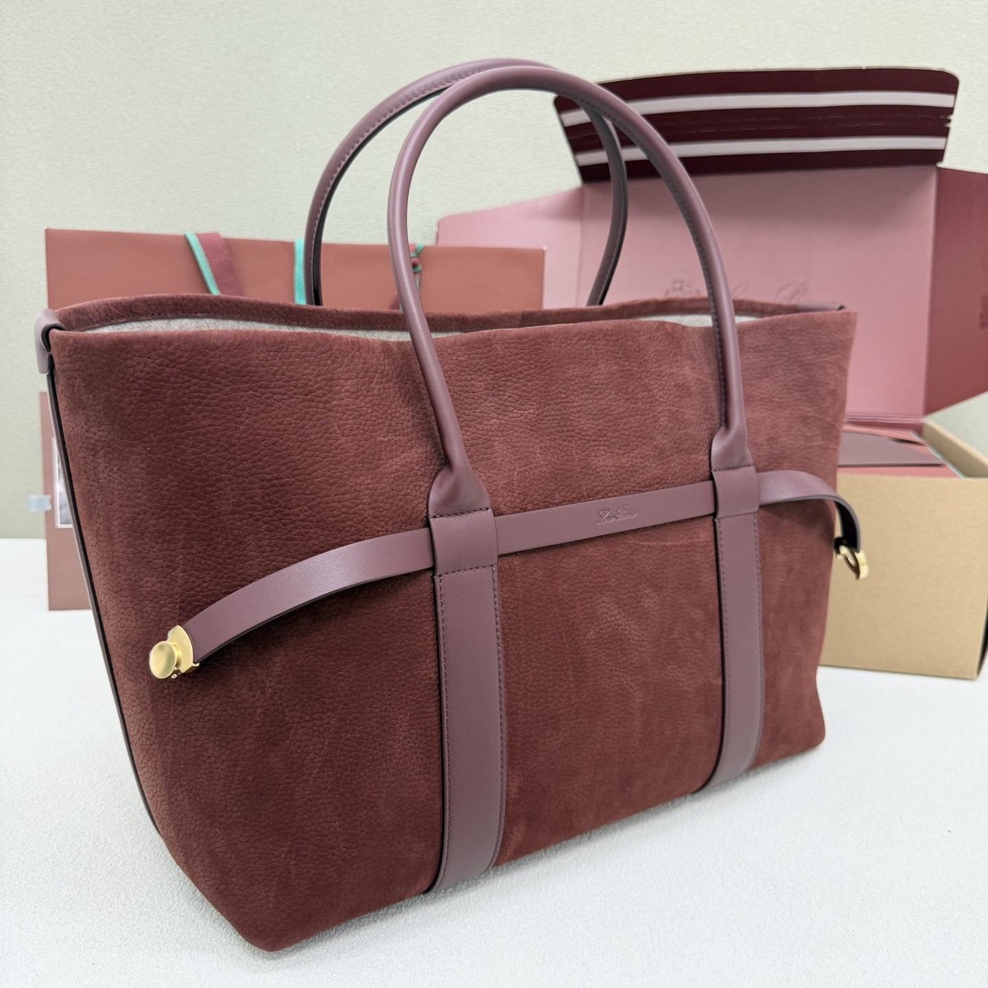 Loro Piana Large Ghiera Shopper 40x26x18cm