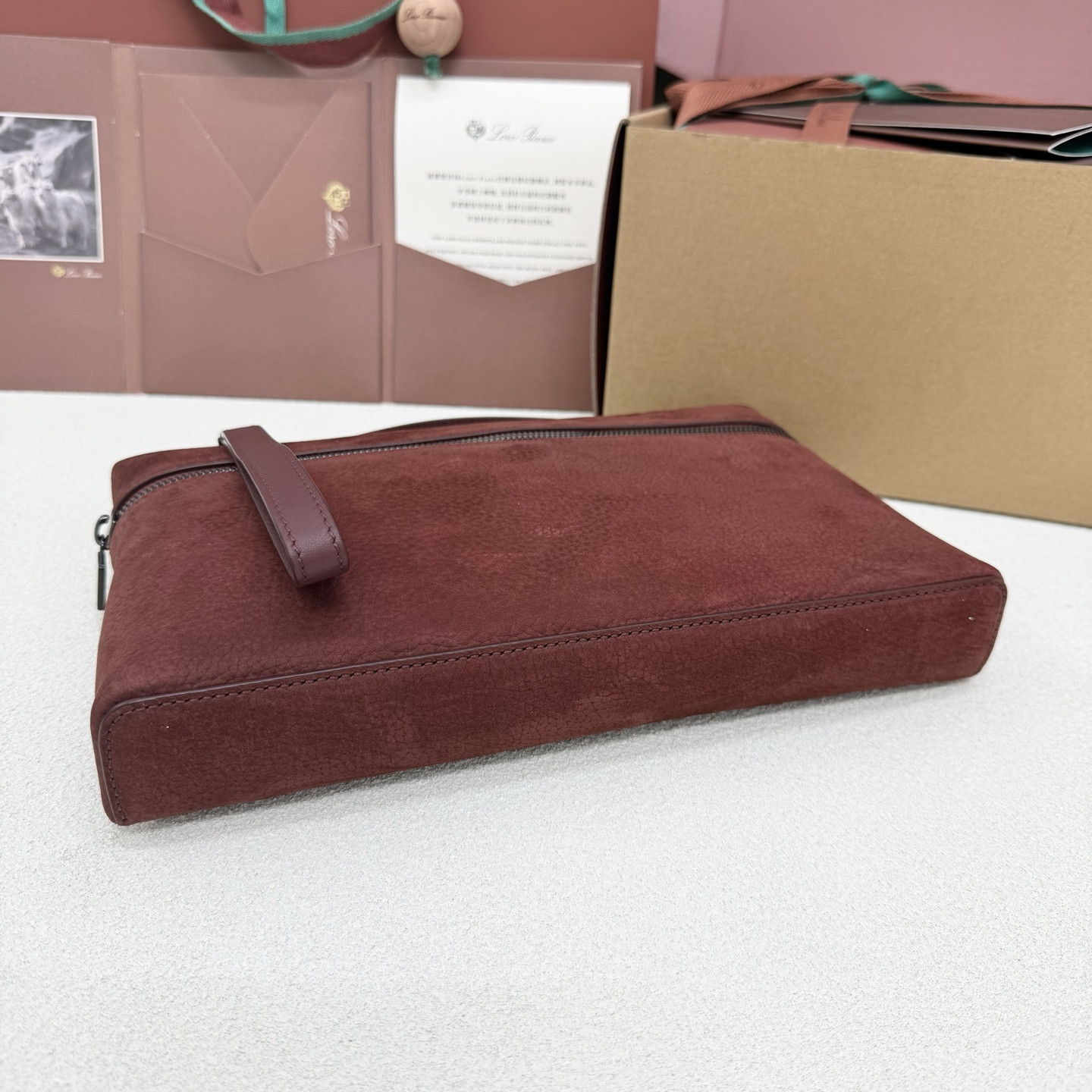 Loro Piana Extra pouch L29 29x18x5cm