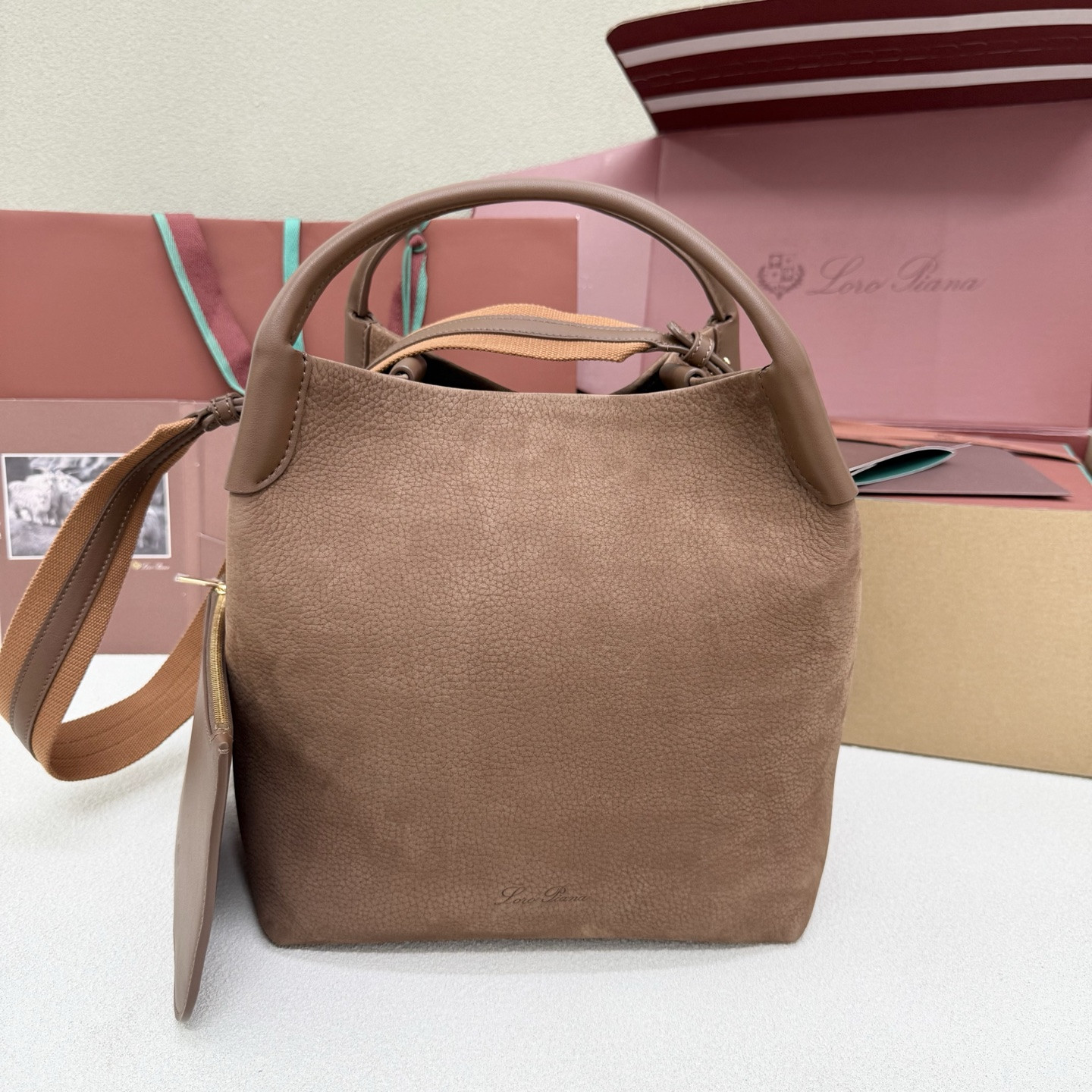 Loro Piana Large Bale Bag 28x36x22cm