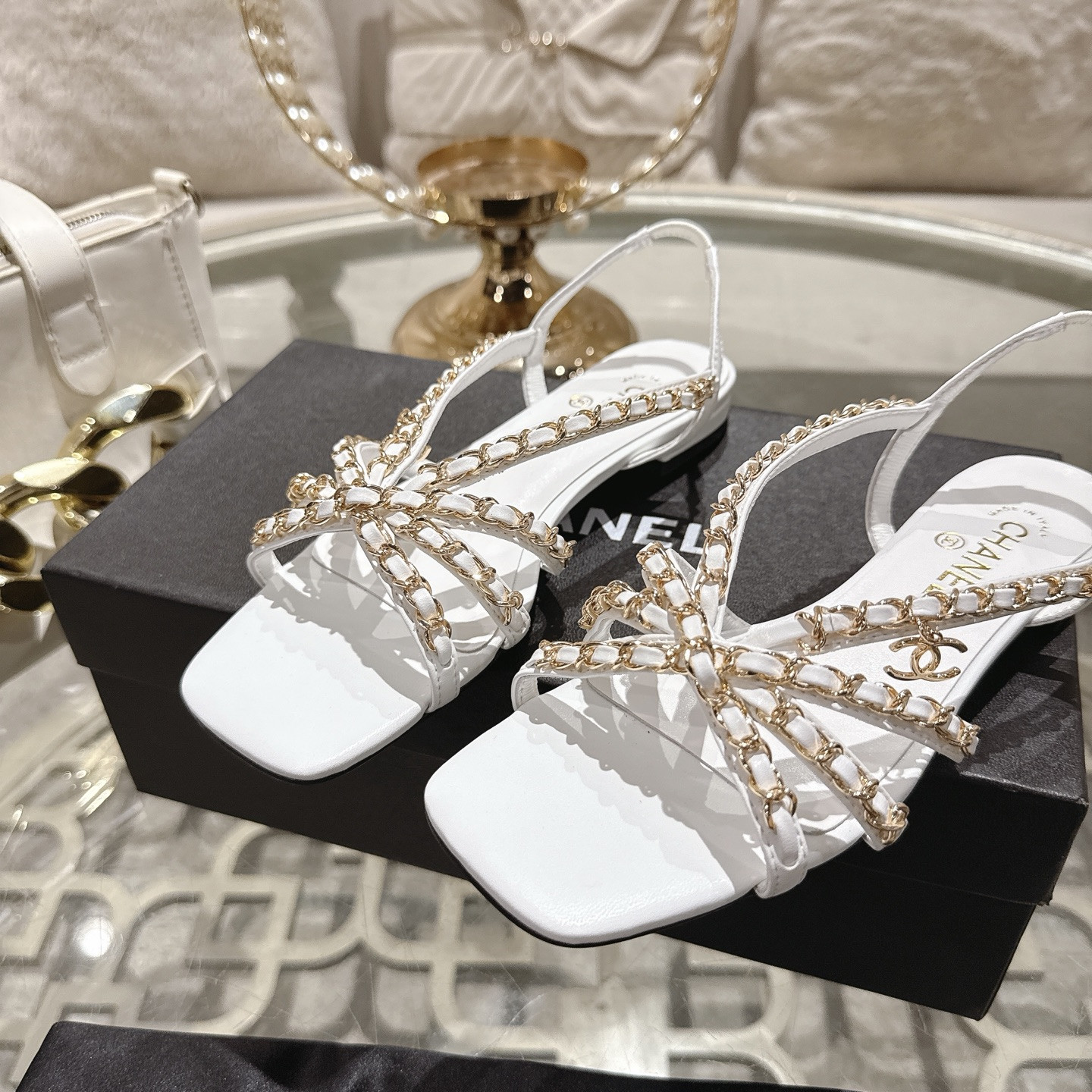 UA Chanel Sandals