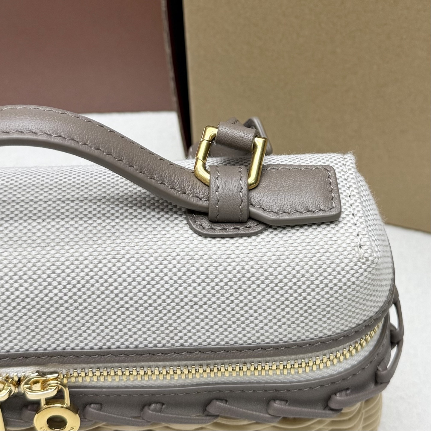 Loro Piana Extra Pocket L19 Wicker Bag 19 x 11.5 x 7cm