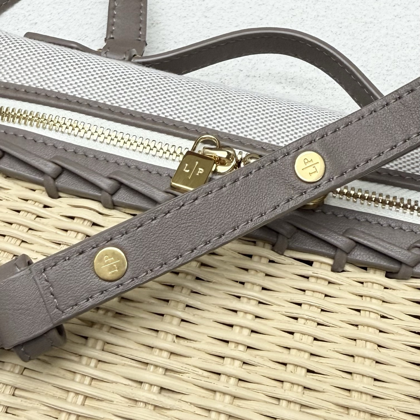 Loro Piana Extra Pocket L19 Wicker Bag 19 x 11.5 x 7cm