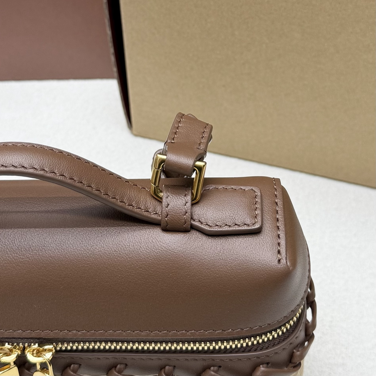 Loro Piana Extra Pocket L19 Wicker Bag 19 x 11.5 x 7cm