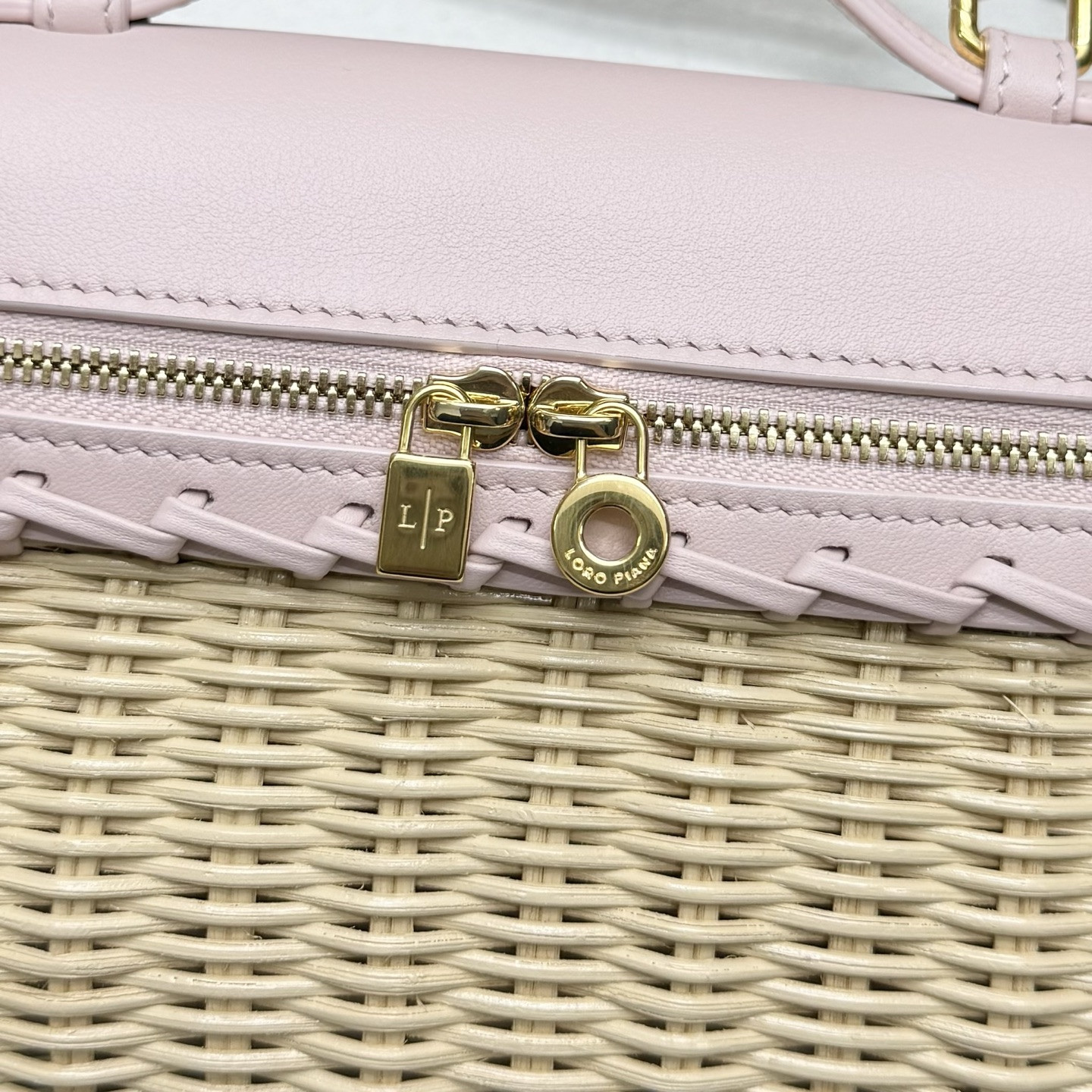 Loro Piana Extra Pocket L19 Wicker Bag 19 x 11.5 x 7cm