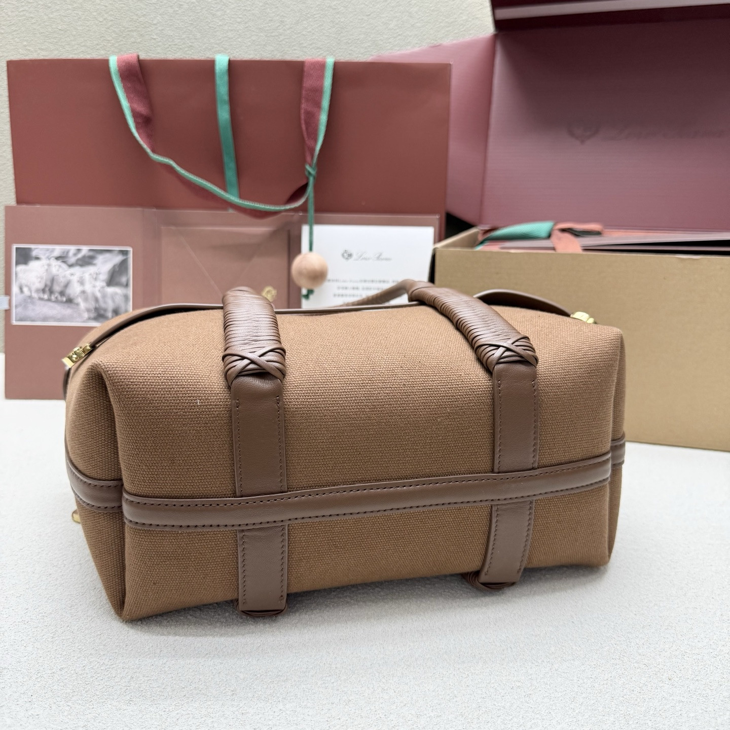 Loro Piana Small Ghiera Shopper 28x19x12cm