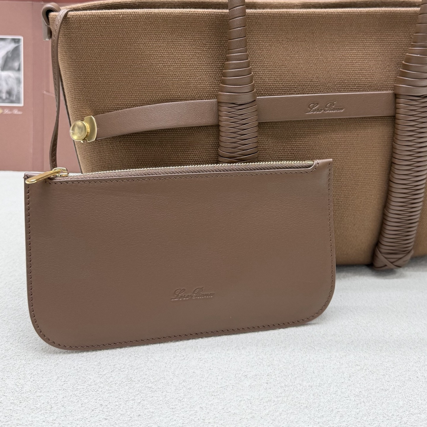 Loro Piana Small Ghiera Shopper 28x19x12cm